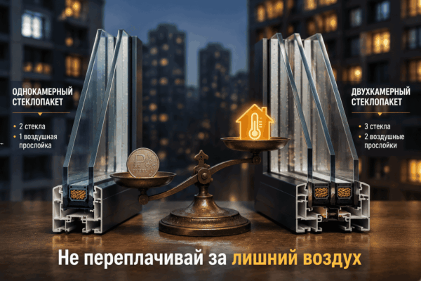 Однокамерные или двухкамерные: какой стеклопакет действительно нужен вашей квартире — не переплачиваем за лишний воздух